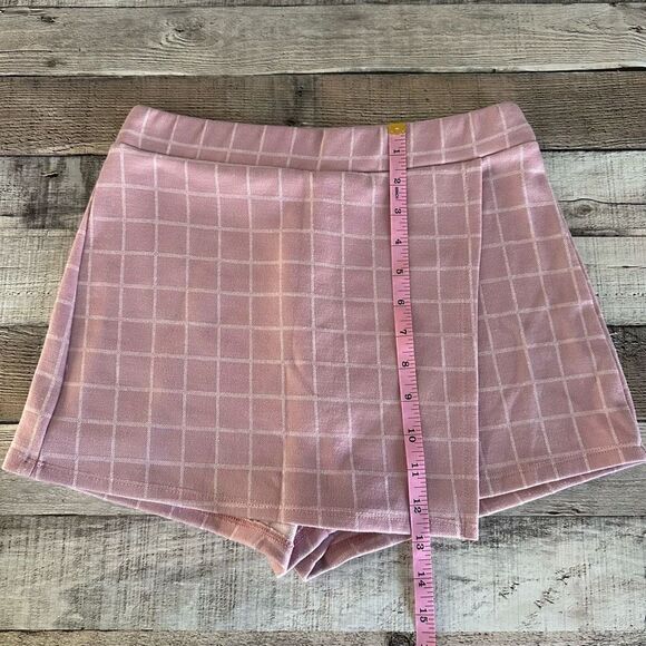 Popular 21 Pink Plaid Skort | M - Picture 4 of 5